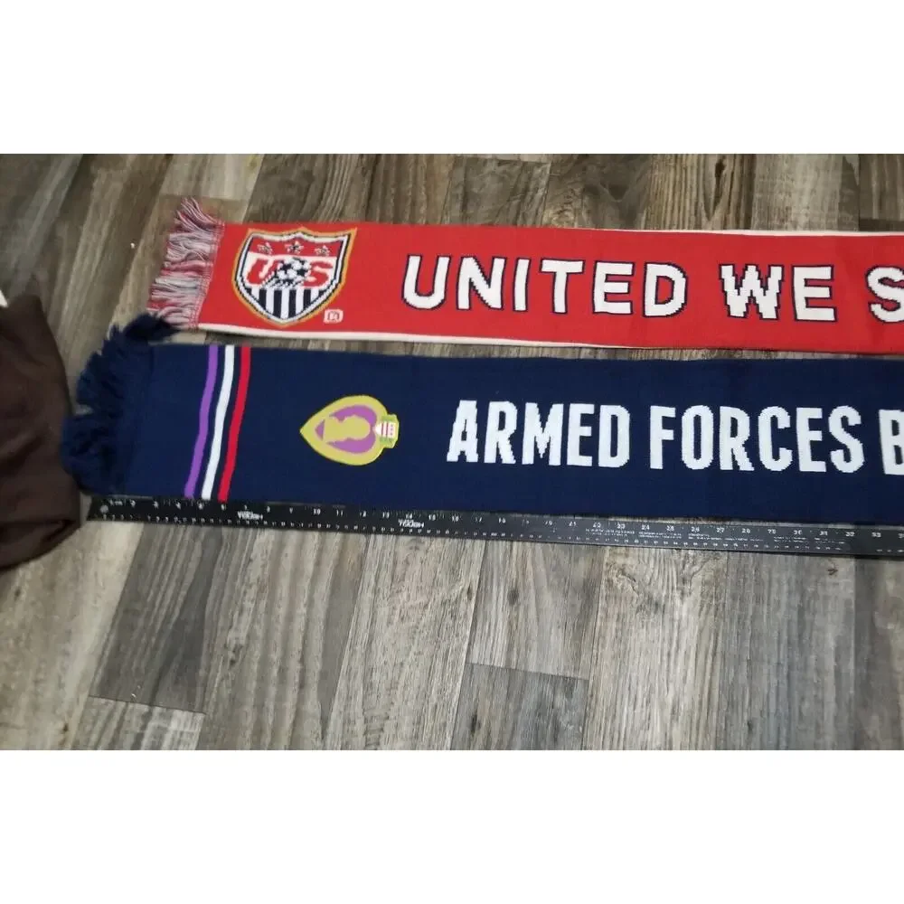 Lockheed Martin Armed Forces Bowl Scarf Military/ Purple Heart 60 In‎ Lot Of Two